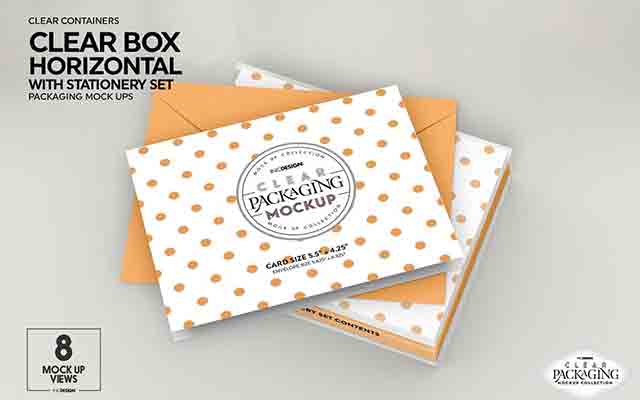 Clear-Box-with-Stationery-Set-Mockup-3963876-Free-Download