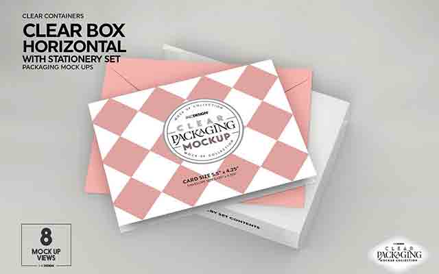 Clear-Box-with-Stationery-Set-Mockup-3963876-Free-Download
