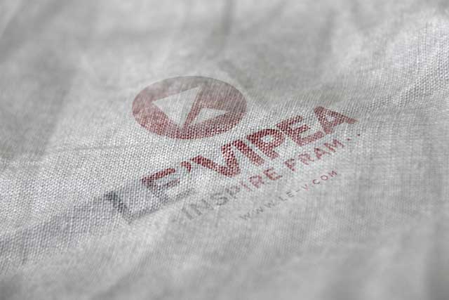 photorealistic logo mockup PSD PSDLY