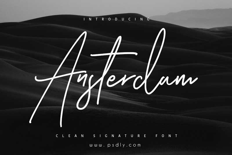 Ansterdam Clean Signature Font 3173766