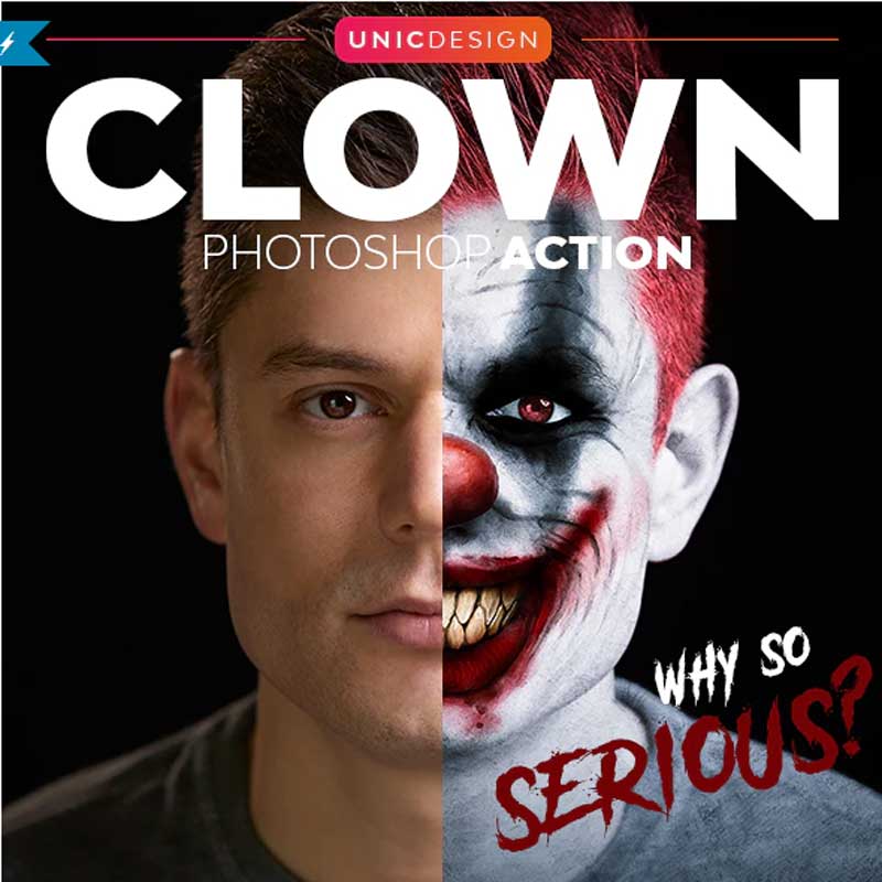 Clown Photoshop Action 24789255