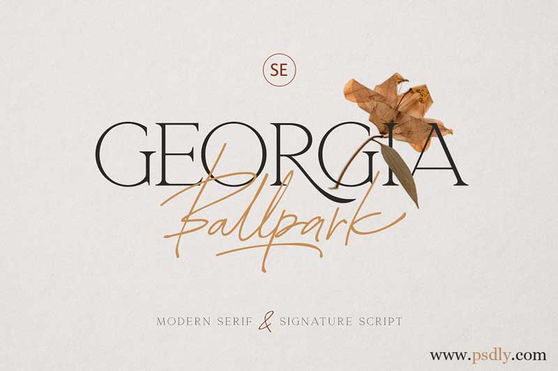 Creativemarket Georgia Ballpark Font Duo Free Download