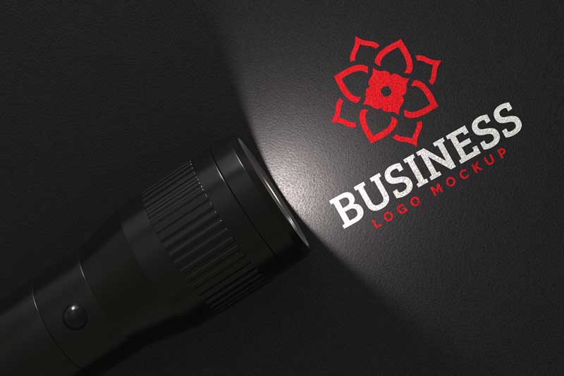 Flash-Light-Logo-Mockup