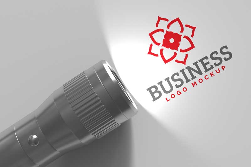 Flash-Light-Logo-Mockup