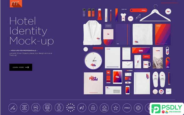 Hotel Identity Branding Mock up