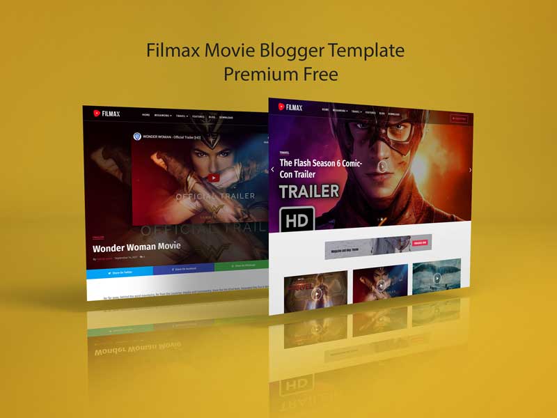 Filmax Movie Blogger Template Premium Free