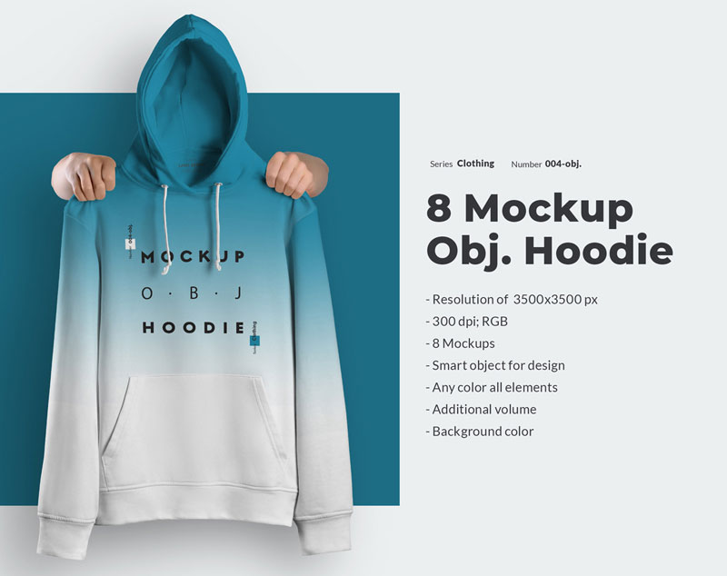 8 Mockups Hoodie