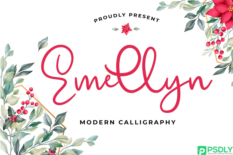 Emellyn Modern Calligraphy Font