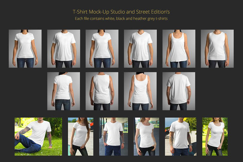 T Shirt Mock Up Set 4 1