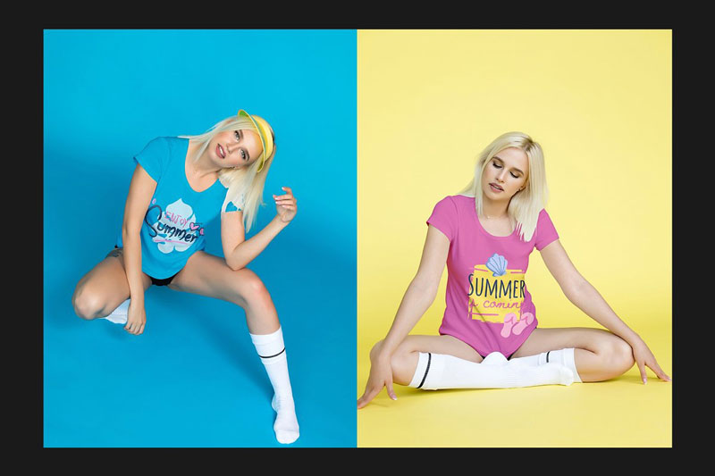 T Shirt Mock Up Set 4