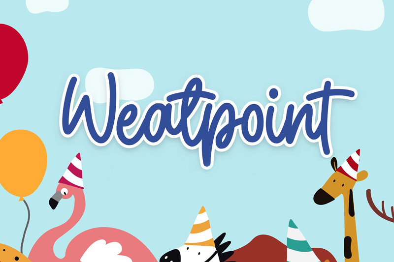 Weatpoint Playful Script Font
