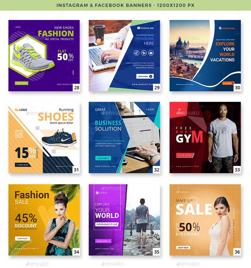 50 Instagram and Facebook Banners 3