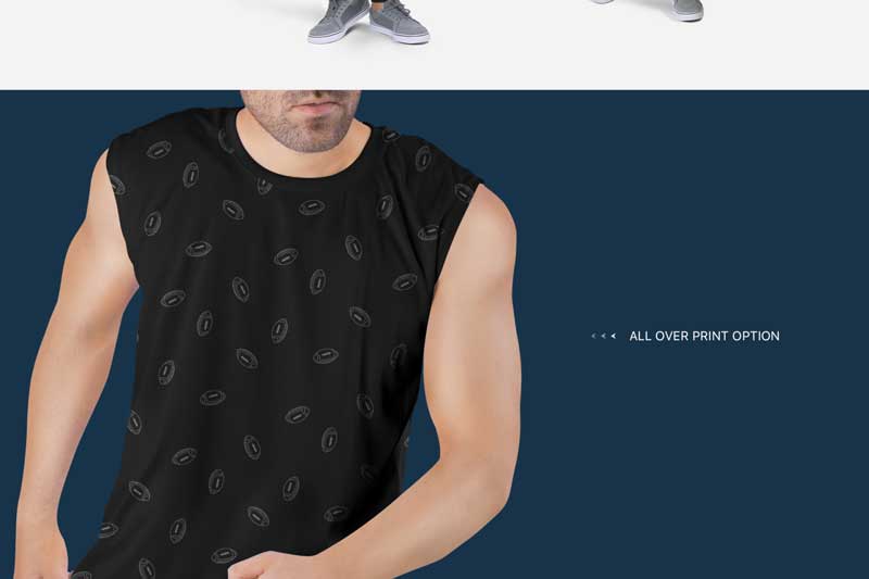 Men2527s Sleeveless Shirt Mockup Set 5