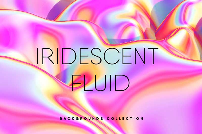 10 Iridescent Pink Fluid Texture Set 1178374