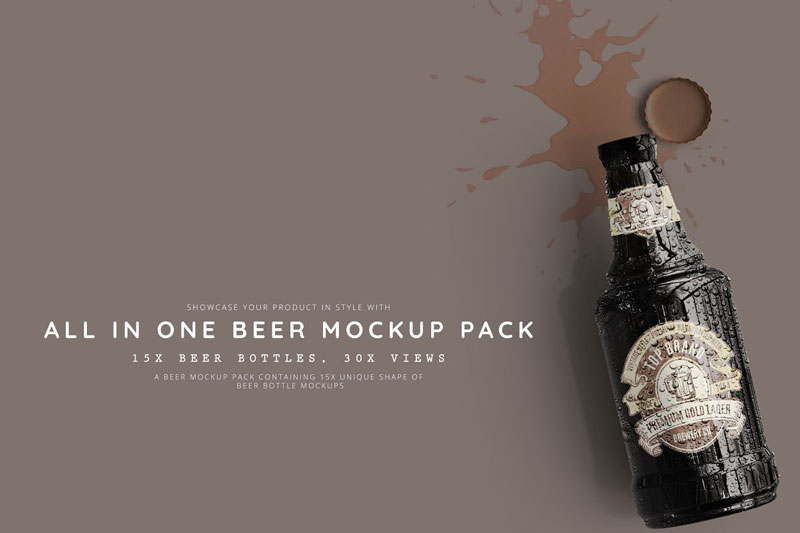 All in One Beer Mockup Pack 3096868