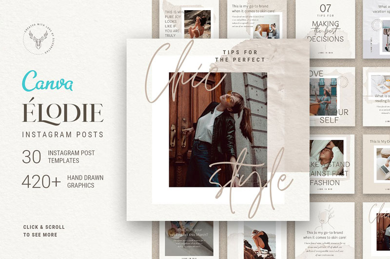 Elodie Canva Instagram Posts