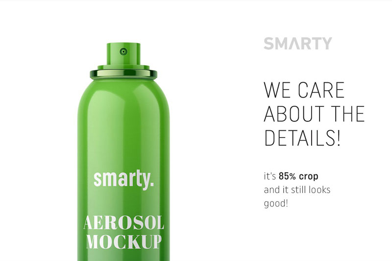 Glossy aerosol bottle mockup 4658939 3