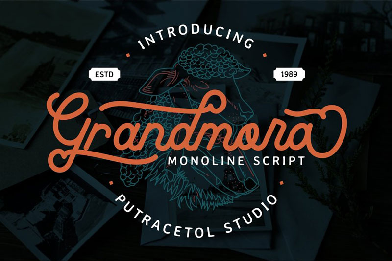 Grandmora Monoline Script Font 4689511