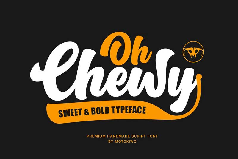 Oh Chewy Sweet 2526 Bold Script Font 4634527