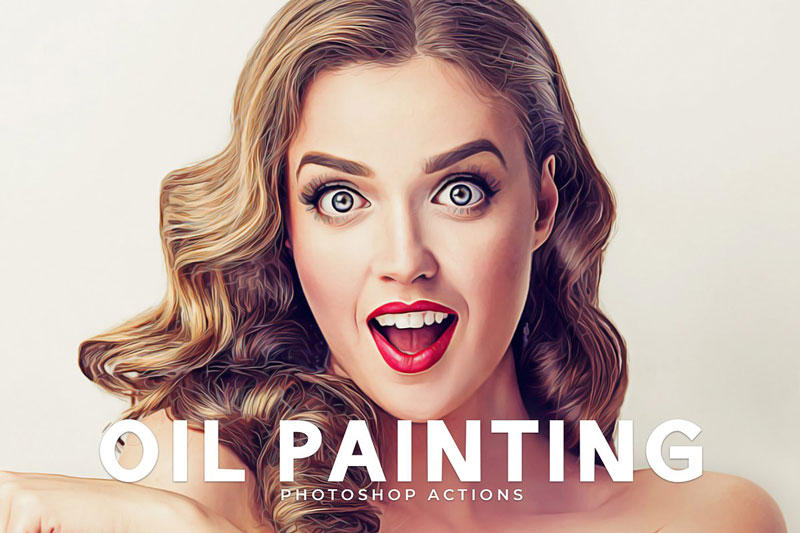 Oil Painting Photoshop Actions 1204041