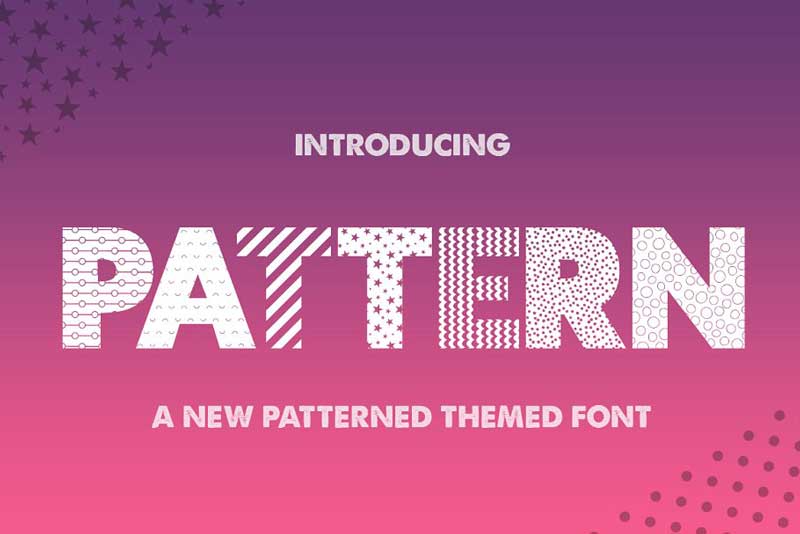 Pattern Silhouette Font 4652833 Free Download