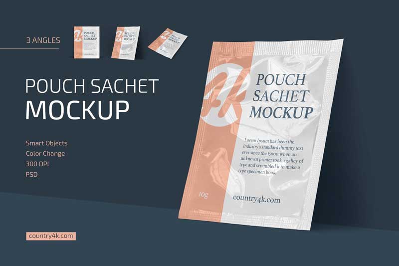 Pouch Sachet Mockup Set 4716248