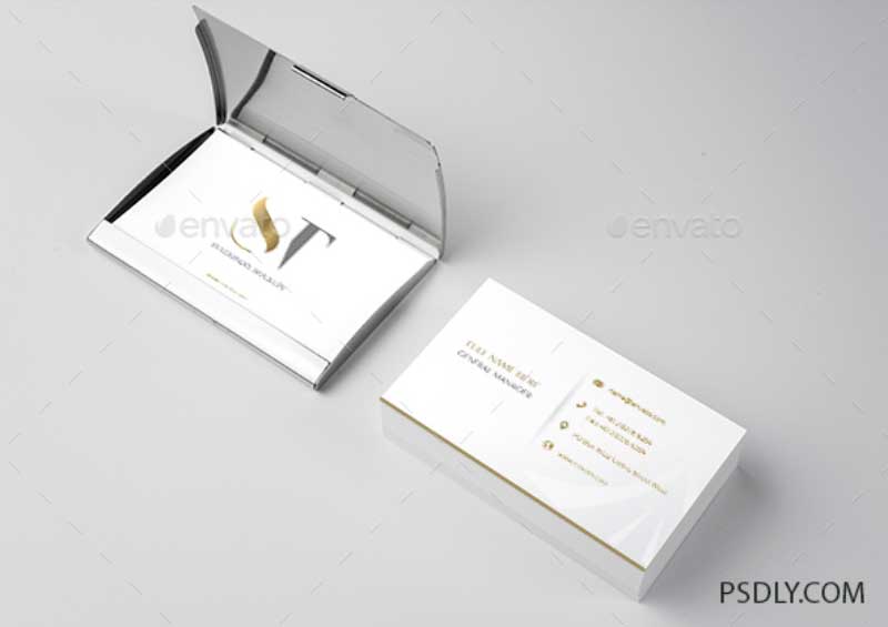 Realistic Business Card Mockup 1