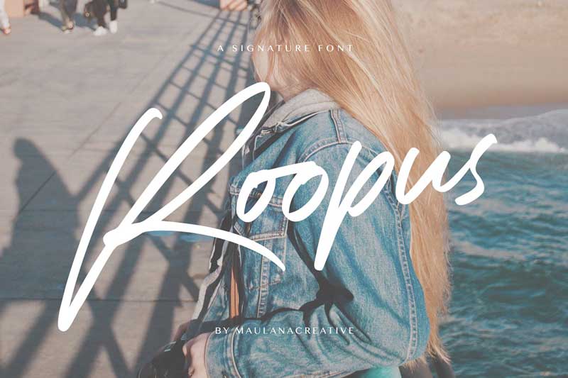 Roopus Signature Font 4652437