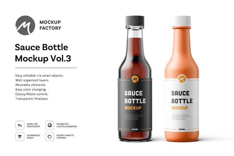 Sauce Bottle Mockup