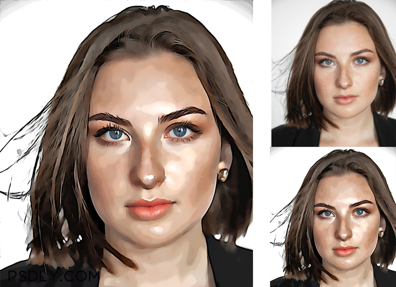 Vector Portrait Photoshop Effect 2