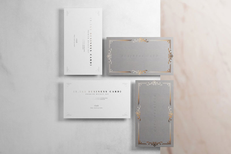 18x Business Card Mockups 4764539