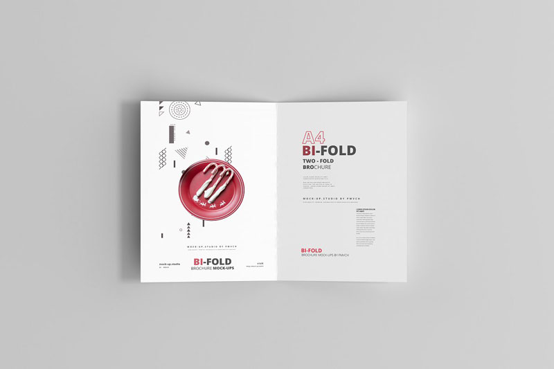 A4 Bi-Fold Brochure Mockups 4713388