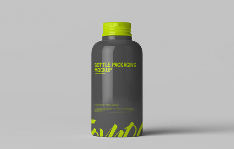 Bottle Packaging Mockup Premium PSD Free