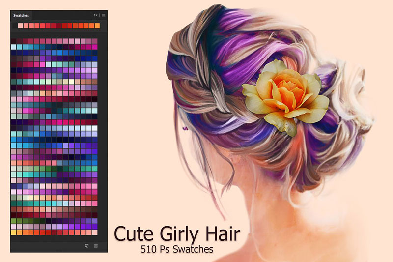Cute Girly Hair Swatches 2874579 Free