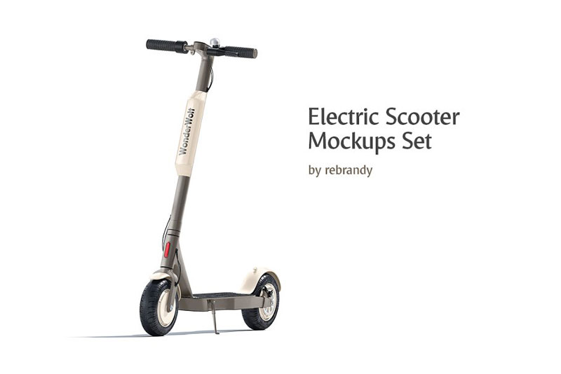 Electric Scooter Mockups Set 4784538