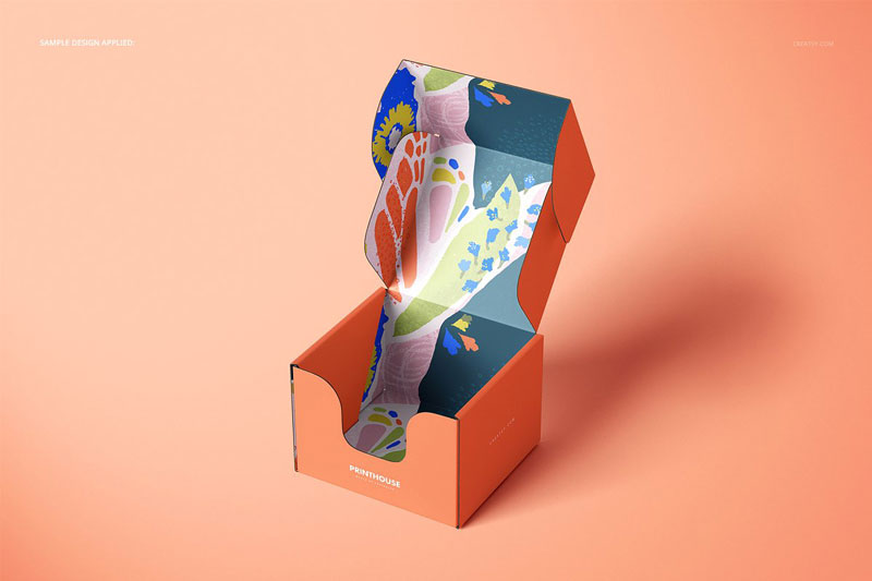  Front Tuck Mailer Box Mockup Set 4351625