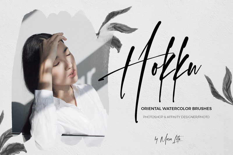 Hokku watercolor oriental brushset 4628892