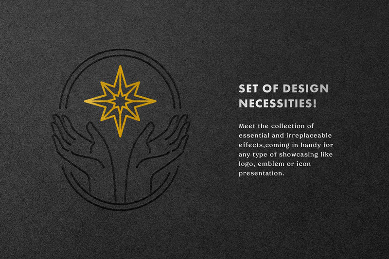 Hot Foil Logo Mockups 1