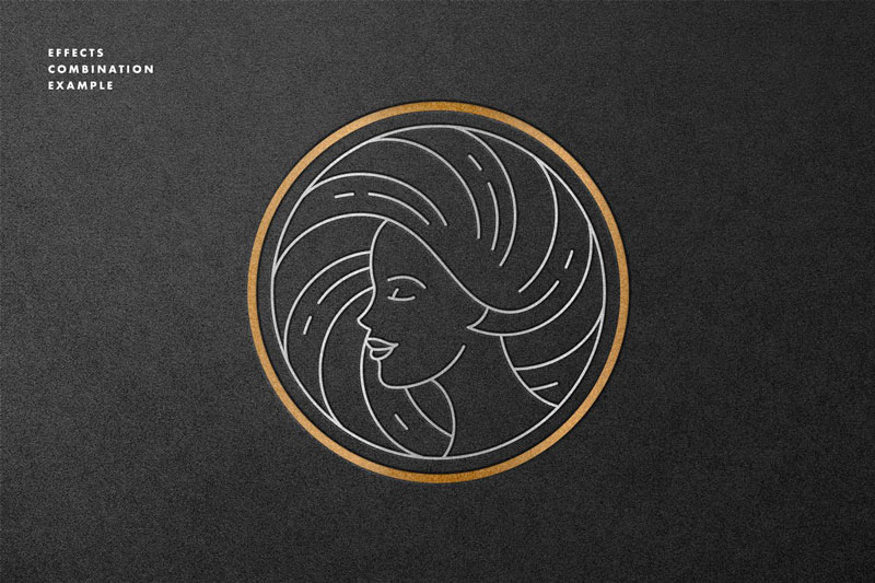 Hot Foil Logo Mockups 3