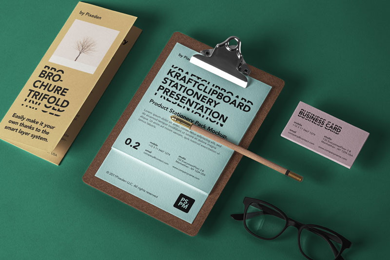 Kraft Clipboard Psd Menu Mockup 2