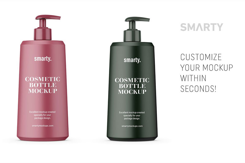 Matt cosmetic bottle mockup 4707289
