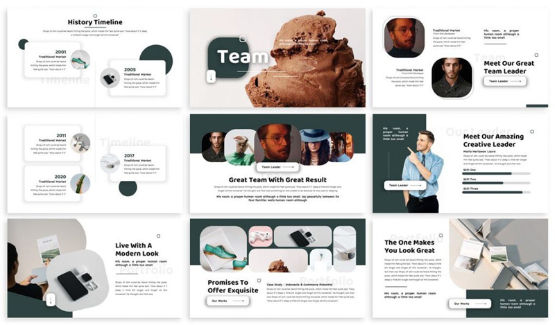 Reetail - Shop Google Slides Template
