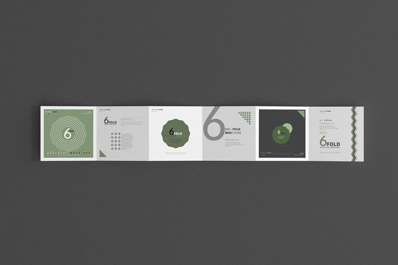 Six Fold Square Brochure Mockups 4718114 2
