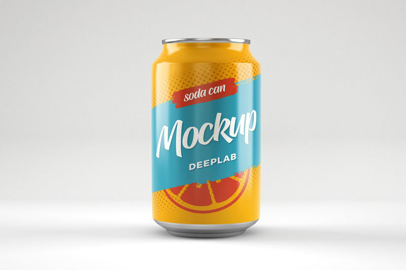 Soda Can Mockup Set 4536023