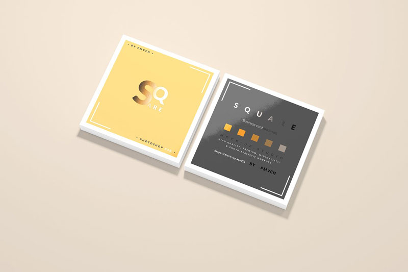 Square Business Card Mockups 4752802