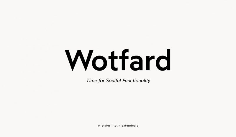 Wotfard Font Family Psdly