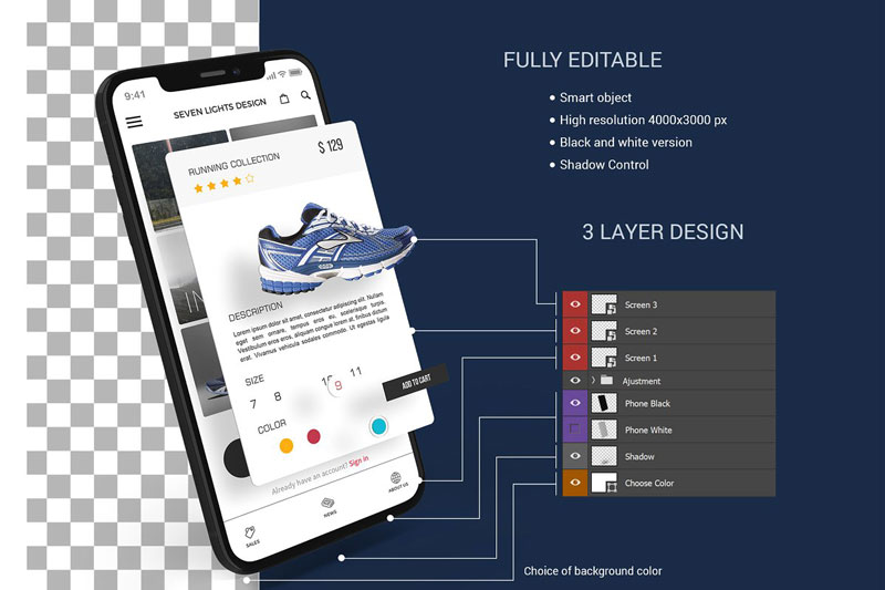  iPhone X Multilayer Mockup Set 4127981