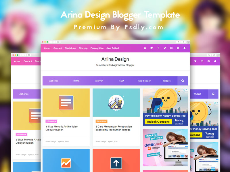 Arina Design Blogger Template