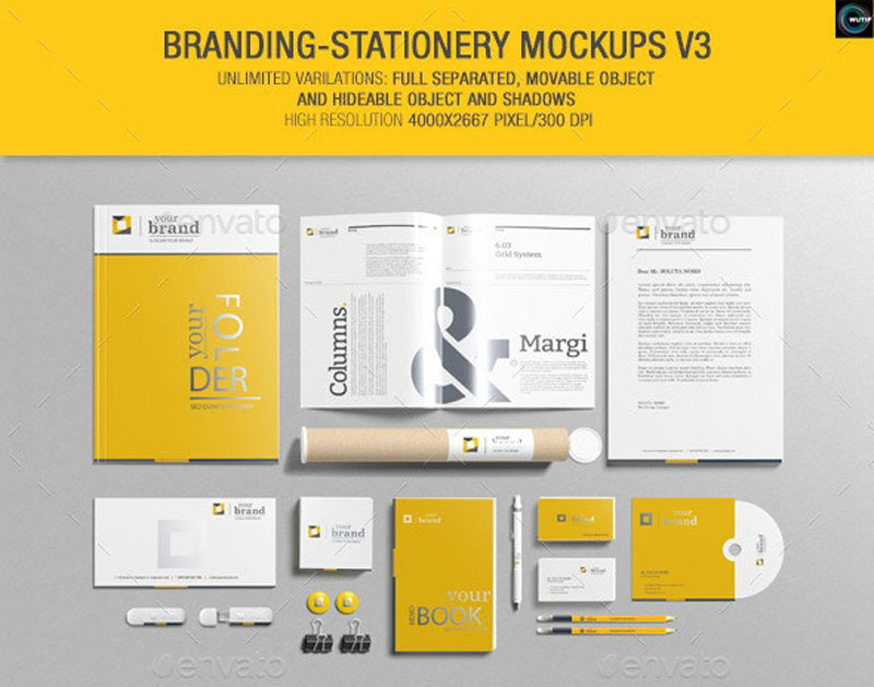 Branding Stationery Mockups V3 9842897