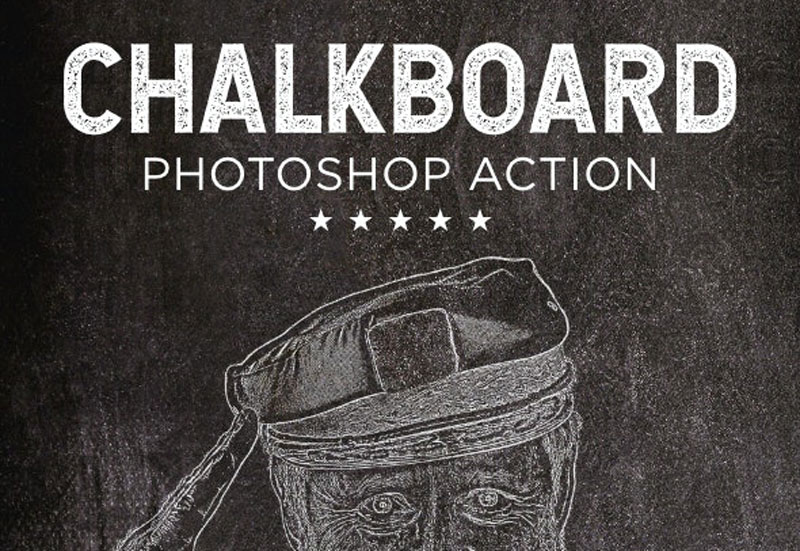 Chalkboard Photoshop Action 26560014